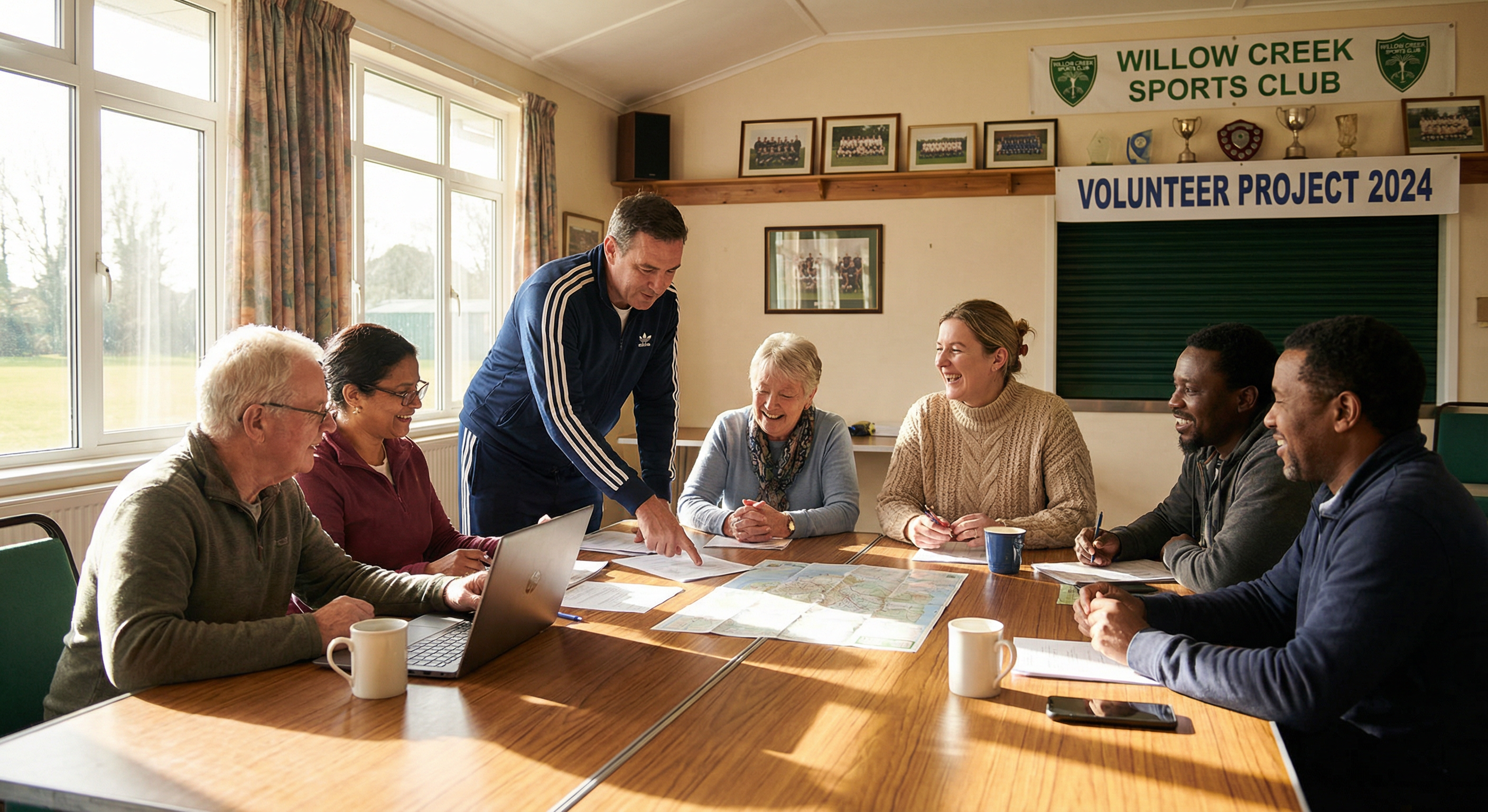 Vereine und Projekte bei einer Besprechung